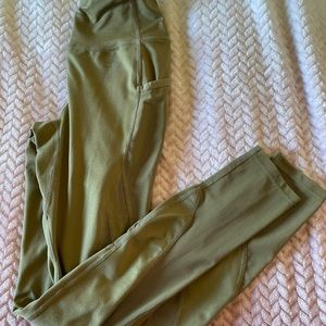 Green gymshark leggings.